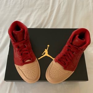 Brand New Retro Red Gold Nike Air Jordan